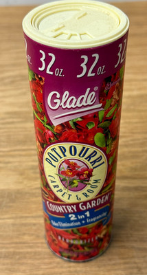 VTG 90s Glade Potpourri Carpet Room Country Garden 32oz DISCONTINUED New Sealed