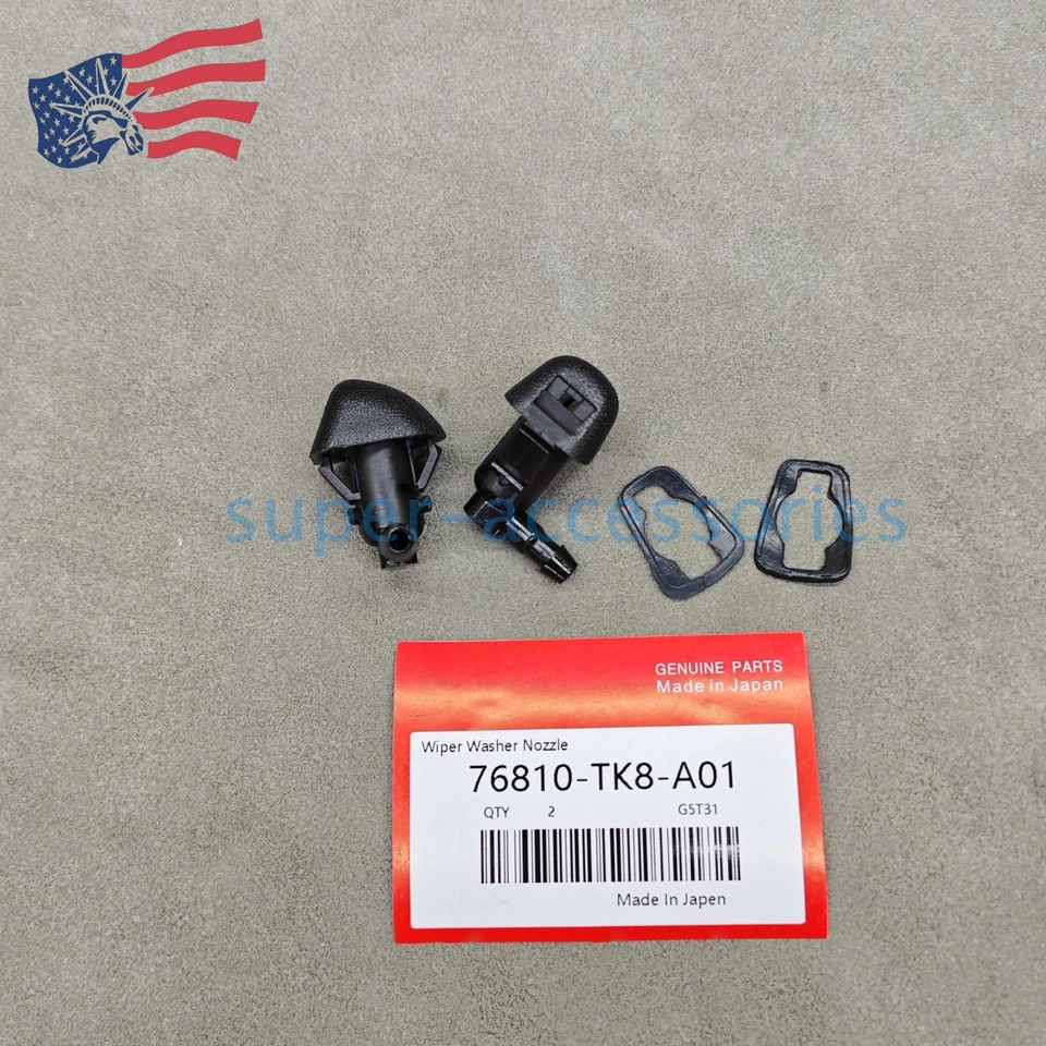 New ! 2PCS Windshield Washer Sprayer Nozzle NewFor 2011-17 Honda Odyssey Foto 2 de 4