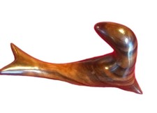 Ironwood Seal/Sea Lion 5.5" Hand Carved Figurine Graceful Fine Finish Grain VTG