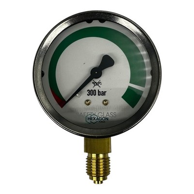 Hexagon Purus Manometer Druckmesser 300 bar G1/4 Messgerät Hochdruckanzeige