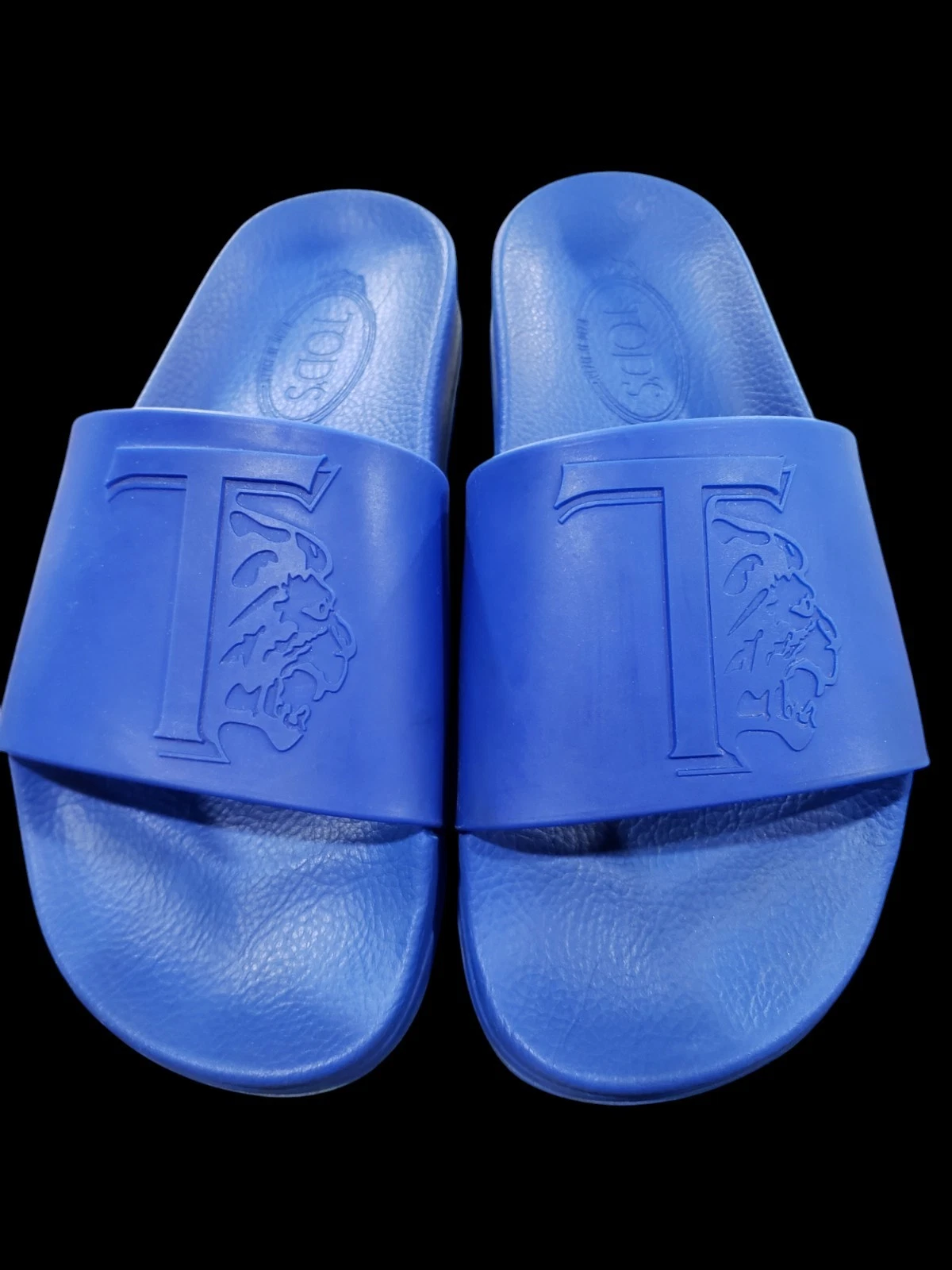 TOD’S Tod's diapositive monogramma in rilievo blu euro taglia 39 taglia US 6 5