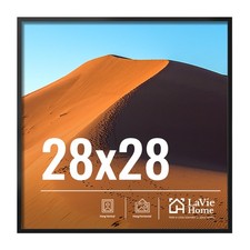 LaVie Home 28x28 Black Picture Frame for Wall Display - Photos  Artwork