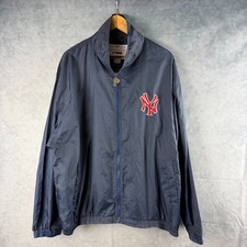 Vintage New York Yankees Jacket Mens XL Pro Player MLB Windbreaker Full Zip 90s