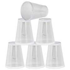 Aspen Creative 32668-6A, Empire Clip-On Chandelier Lamp Shade, White, 2 1/2" ...