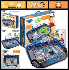 STEM Circuit Science Kit - 100 Electrical Experiments, Lights Sounds, Ages 8