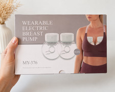 Wearable Electric Breast Pump MY-376 Double Hands-Free Wireless Breast Pump NEW
