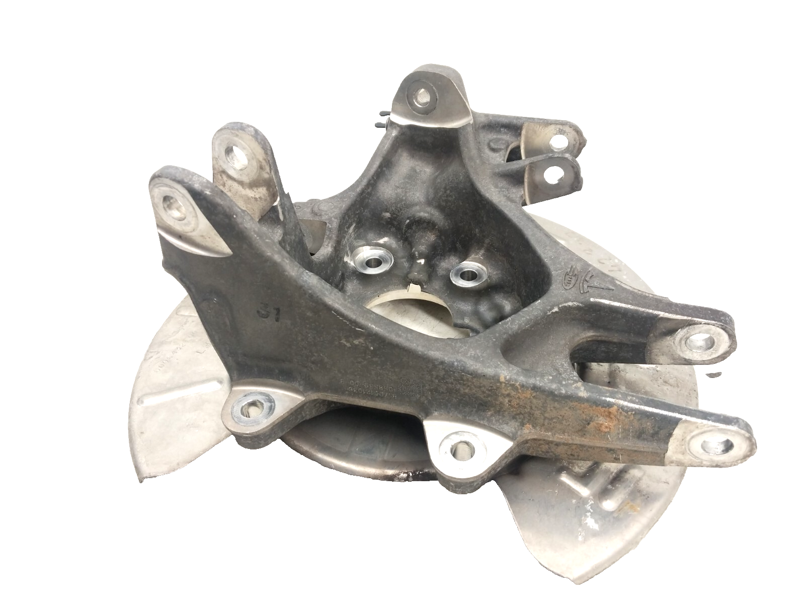 ⭕ 2012-2015 Tesla Model S Rear Left Spindle Knuckle w/ Dust Shield 6006432-00-A