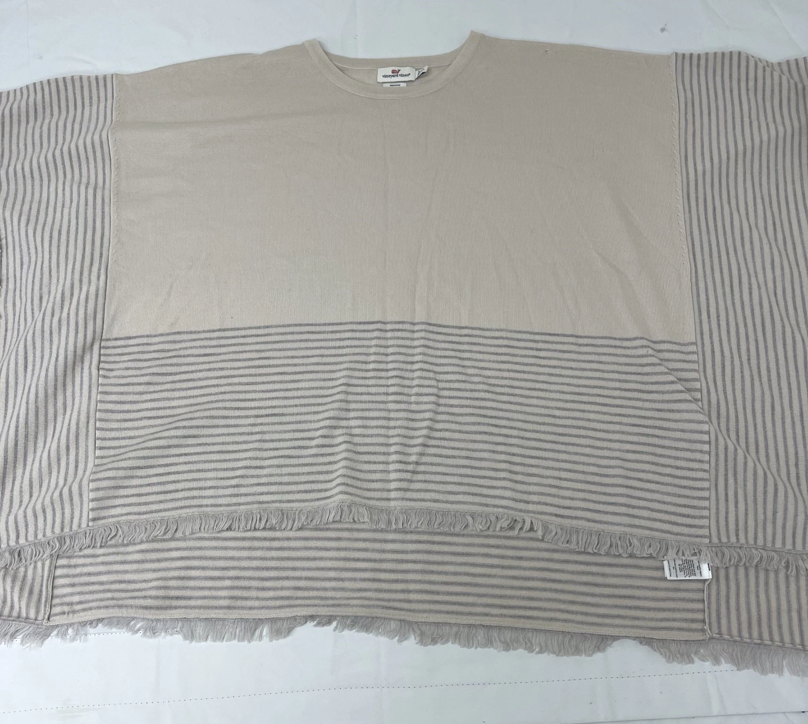 Vineyard Vines Merino Wool Fringe Poncho Cape Women's size M/L