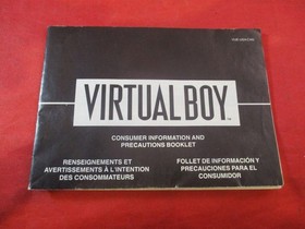 Wario Land Nintendo Virtual Boy Instruction Manual Booklet + Insert ONLY #a
