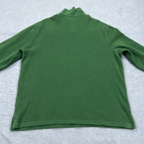 Polo Ralph Lauren 1/4 Zip Pullover Herren XL Grün Strick Langarm Ripppullover - Bild 10 von 11