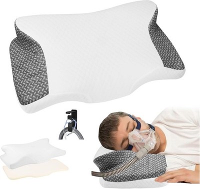 Cervical Neck CPAP Pillow for Side, Back Sleepers to Neck Pain Relief - Reduce A