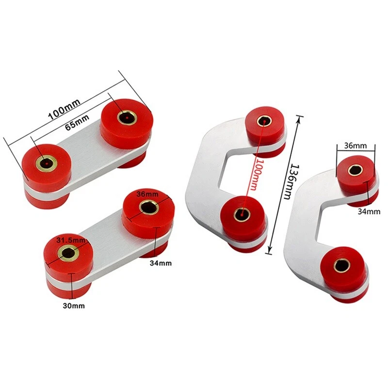 Front Rear Sway Stabilizer Bar End Link Replacement For Subaru Impreza 2.5 WRX - Image 2 of 4