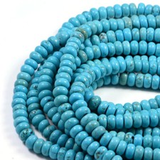 Semi-Precious beads Turquoise 5x8mm Gemstone Jewellery Making 15.5 Inch Strand