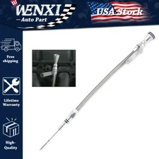 Braided Stainless 65-90 BBC Flexible 21 In Engine Oil Dipstick