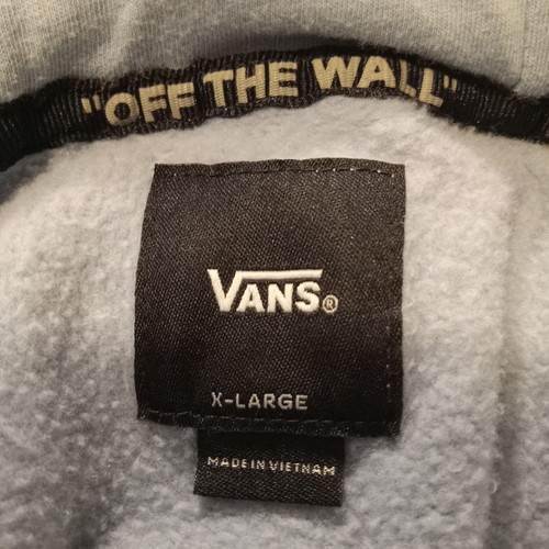 Vans Off The Wall Graphic Hoodie Youth XL Long Sleeve Pullover Cotton Blend Blue - Picture 17 of 17
