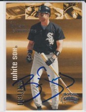 AUCTION BRIAN SIMMONS CHICAGO WHITE SOX  AUTOGRAPHED CARD 