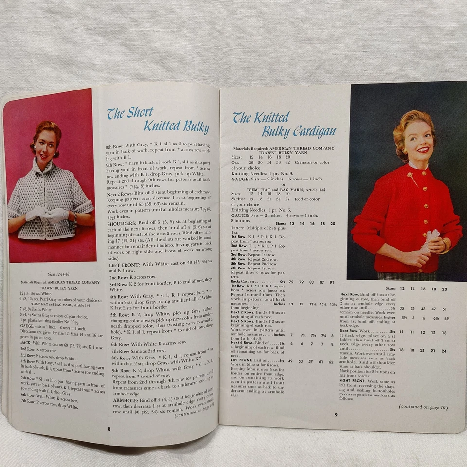 RARO 1950 De colección NUEVOS SOMBREROS Y BOLSOS PARA TEJER Y GANCHILLO Star Hat Libro # 117 Foto 4 de 4