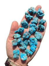 Raw Blue Turquoise Stone (Stabilized) Natural Turquoise from Kingman, Arizona