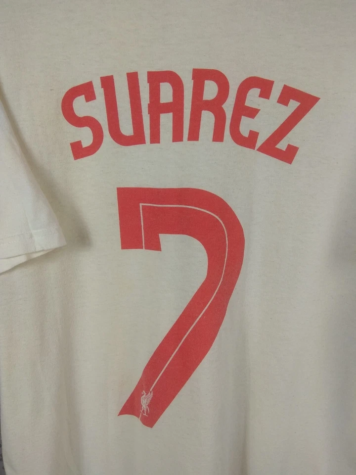 Camiseta de futebol masculina Suarez Liverpool Fan Stadium treinamento Gildan Lig93 - Imagem 4 de 4