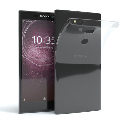 Für Sony Xperia XA2 Hülle Case Silikon Back Cover Handy Schutz Slim Transparent