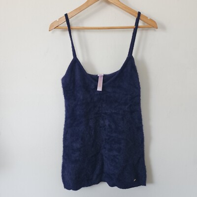 Savage Fenty Blue Furry Tunic Tank Medium