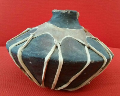 工芸品 Indian handmade pottery Tarahumara Native Tribe Goatskin