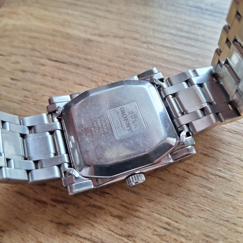 Orient Gangreserve Uhr, Square Orient Uhr, große Uhr, klassische Automatik - Bild 10 von 15