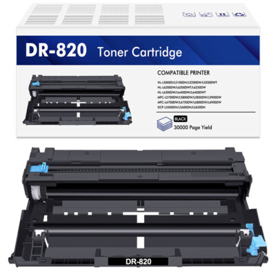 1pk DR820 Drum Unit for Brother MFC-L5800DW MFC-L5850DW MFC-L5900DW Printer