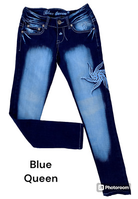 パンツ y2k design denim python crocodile wash s-l400.jpg