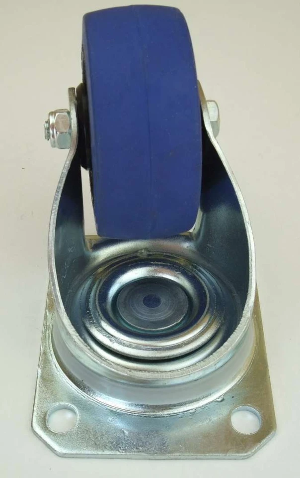 3 Sets 80 mm SL 140 kg / Rad Lenkrollen & Bockrollen Blue Wheels Transportrollen - Bild 3 von 4