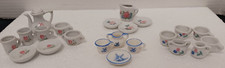 Vintage Porcelain Table Ware 23 Pc. Miniature Tea Set 3 Patterns Replacements