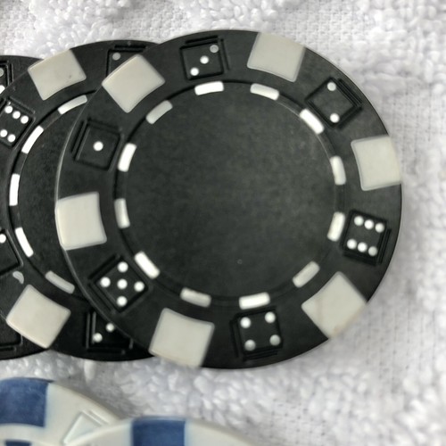 Poker Chips Replacement 10 Each Color Red Green Black Blue White 50 Total - Picture 7 of 7