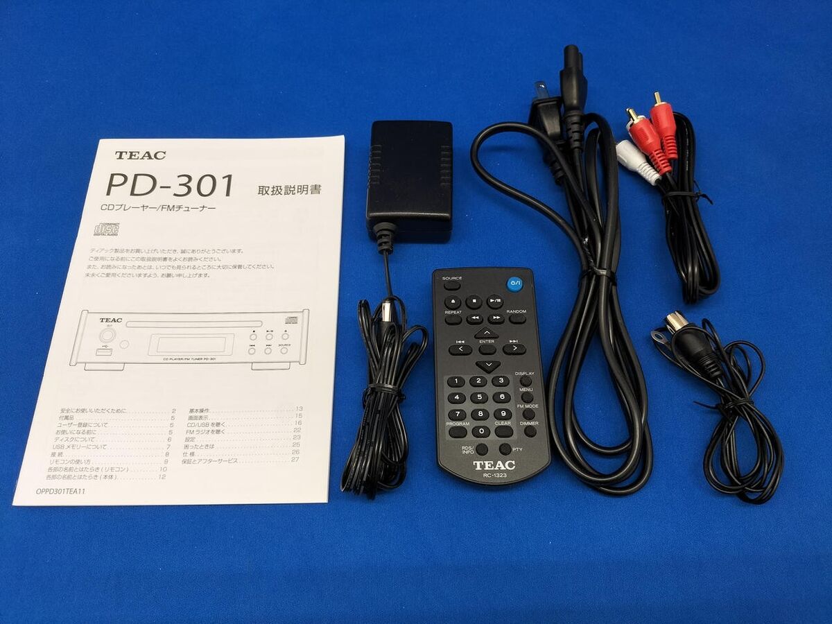 TEAC PD-301-X/S CD Player Wide FM Tuner USB AC100V Silver TEAC PD-301-X/S CD Player Wide FM Tuner USB AC100V Silver