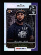LEBRON JAMES 2019/20 PANINI HOOPS #7 BACKSTAGE PASS HOLOFOIL CARD BC5325