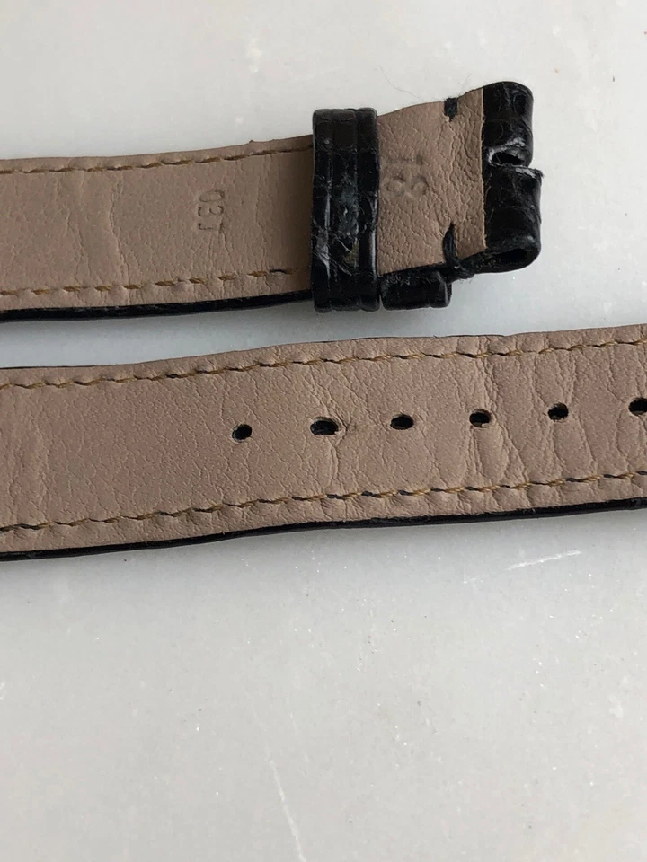 Jeans Claude Perrin Paris masculino preto 18 mm alça de jacaré - Imagem 4 de 4