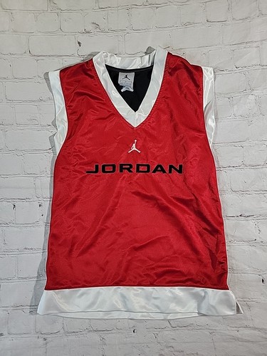 Jordan Sleeveless Tank Kids Size 7 Red/White/Black MJ Jumpman Jersey