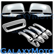 Chrome Mirror 4 Door Handlesmart Holetailgate Cover For 14-17 Dodge Durango Chrome Mirror 4 Door Handlesmart Holetailgate Cover For 14-17 Dodge Durango