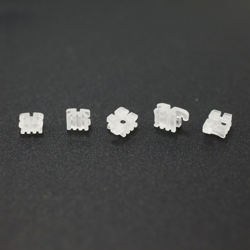 Kit de 10 Soportes Ortodoncia Cerámica Brackets Mini Roth 022 345 Gancho Base 3 Ranuras - Imagen 9 de 11