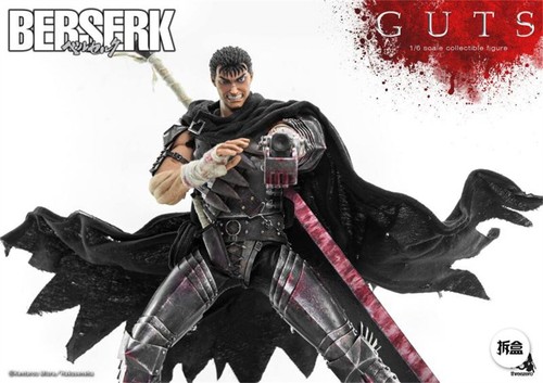 Threezero Berserk Guts (Black Swordsman) Modellino 1/6 da collezione nuovo - Foto 18 di 18