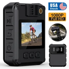 1080P Audio Video DVR IR Night Cam WIFI HD 4K Camcorder Mini Police Body Camera.