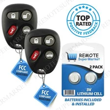 Replacement for Buick LeSabre Park Avenue Cadillac Remote Car Key Fob Pair