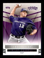 2015 Baseball Panini Contenders Riley Ferrell TCU Horned Frogs #36 SC