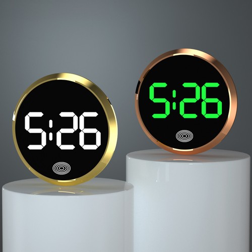 Mini Digital LED Clock Car Dashboard Vehicle Adhesive Stick On Digital Watch - Picture 4 of 11
