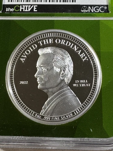 2022 Palau $5 Bill Murray Silver Coin Graded PR 70 DCAM by NGC Low Mintage