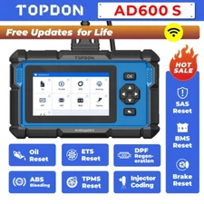 TOPDON AD600S OBD2 Scanner Engine ABS SRS SAS AT TPMS EPB Diagnostic Scan Tool