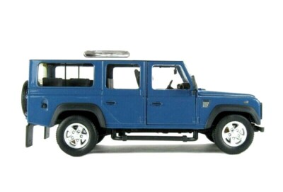 LAND ROVER DEFENDER 110 DIE-CAST 1:24 SCALE MODEL IN GREY BLUE COLOR ...