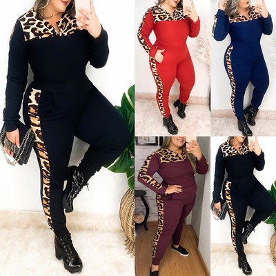 plus size sweat suits set