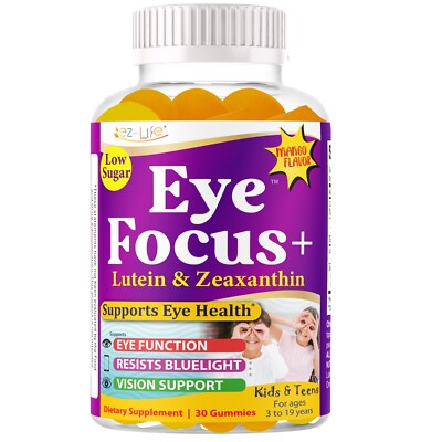Lutein & Zeaxanthin Eye Vitamins for Kids Eye Support Eye Health Supplement 30G