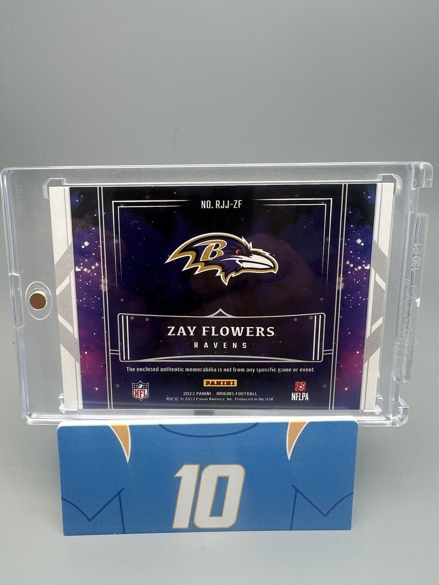 Zay Flowers 2023 Origins Blue Rookie Patch 04/49 Card #RJJ-ZF | eBay
