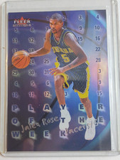 2000-01 FLEER MYSTIQUE PLAYER OF THE WEEK JALEN ROSE BASKETBALL CARD #14 OF 15